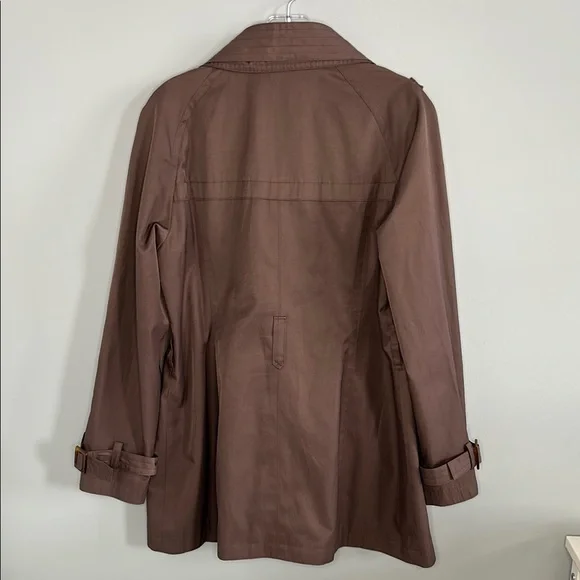 *SOLD* Brown Double-Breasted Trench Coat - Picture 3 of 10
